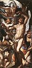 Giulio Cesare Procaccini Wall Art - St Sebastian Tended by Angels